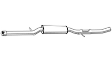 Střední tlumič výfuku WALKER 23039