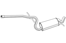 Střední tlumič výfuku WALKER 23044