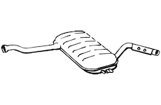 Střední tlumič výfuku WALKER 23047