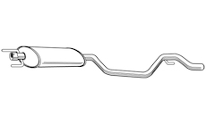 Střední tlumič výfuku WALKER 23058