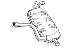 Zadní tlumič výfuku WALKER 23063