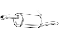 Zadní tlumič výfuku WALKER 23070