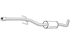 Střední tlumič výfuku WALKER 23085