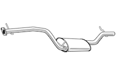 Zadní tlumič výfuku WALKER 23101