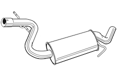 Střední tlumič výfuku WALKER 23104