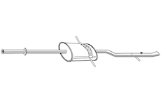 Zadní tlumič výfuku WALKER 23105