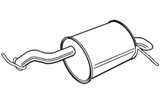 Zadní tlumič výfuku WALKER 23107