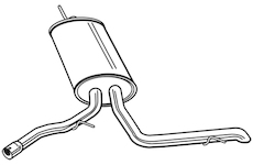 Zadní tlumič výfuku WALKER 23116