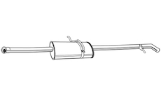 Zadní tlumič výfuku WALKER 23123