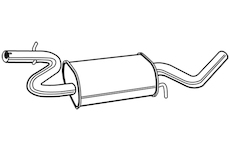 Střední tlumič výfuku WALKER 23127