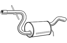 Střední tlumič výfuku WALKER 23128