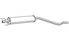 Střední tlumič výfuku WALKER 23140