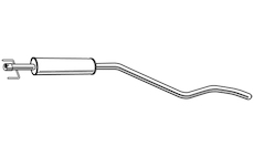 Střední tlumič výfuku WALKER 23141