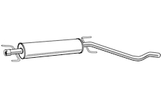 Střední tlumič výfuku WALKER 23144