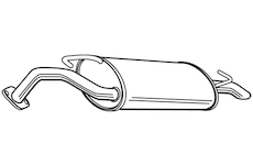 Zadní tlumič výfuku WALKER 23156