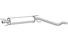 Střední tlumič výfuku WALKER 23158