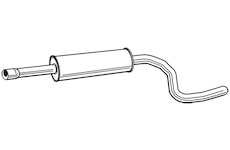 Střední tlumič výfuku WALKER 23167