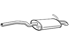 Zadní tlumič výfuku WALKER 23183