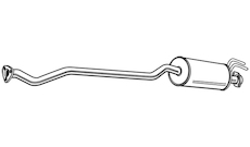 Střední tlumič výfuku WALKER 23188