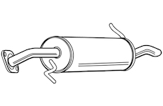 Zadní tlumič výfuku WALKER 23190