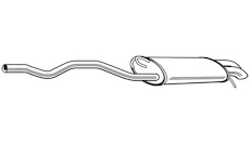 Zadní tlumič výfuku WALKER 23199