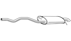 Zadní tlumič výfuku WALKER 23201