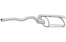 Zadní tlumič výfuku WALKER 23206