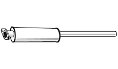 Střední tlumič výfuku WALKER 23210