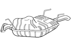 Zadní tlumič výfuku WALKER 23214