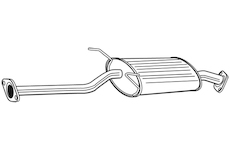 Střední tlumič výfuku WALKER 23221