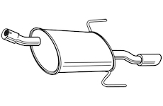 Zadní tlumič výfuku WALKER 23229