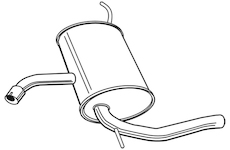 Zadní tlumič výfuku WALKER 23261