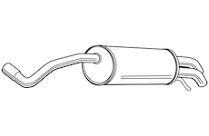 Zadní tlumič výfuku WALKER 23325