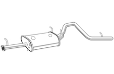 Zadní tlumič výfuku WALKER 23339