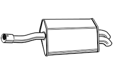 Zadní tlumič výfuku WALKER 23340