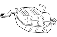 Zadní tlumič výfuku WALKER 23343