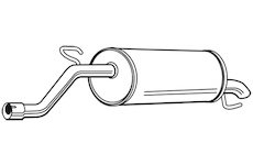 Zadní tlumič výfuku WALKER 23353