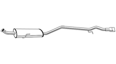 Zadní tlumič výfuku WALKER 23365