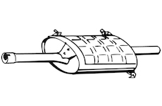 Zadní tlumič výfuku WALKER 23378