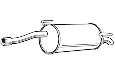 Zadní tlumič výfuku WALKER 23380