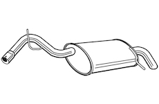 Zadní tlumič výfuku WALKER 23396