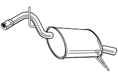 Zadní tlumič výfuku WALKER 23397