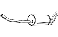 Zadní tlumič výfuku WALKER 23398