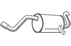 Zadní tlumič výfuku WALKER 23399