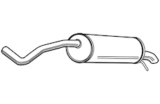 Zadní tlumič výfuku WALKER 23408