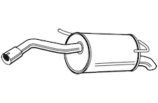 Zadní tlumič výfuku WALKER 23464