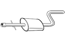 Střední tlumič výfuku WALKER 23472