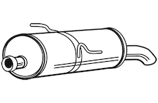 Zadní tlumič výfuku WALKER 23475