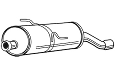 Zadní tlumič výfuku WALKER 23476