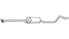 Střední tlumič výfuku WALKER 23480